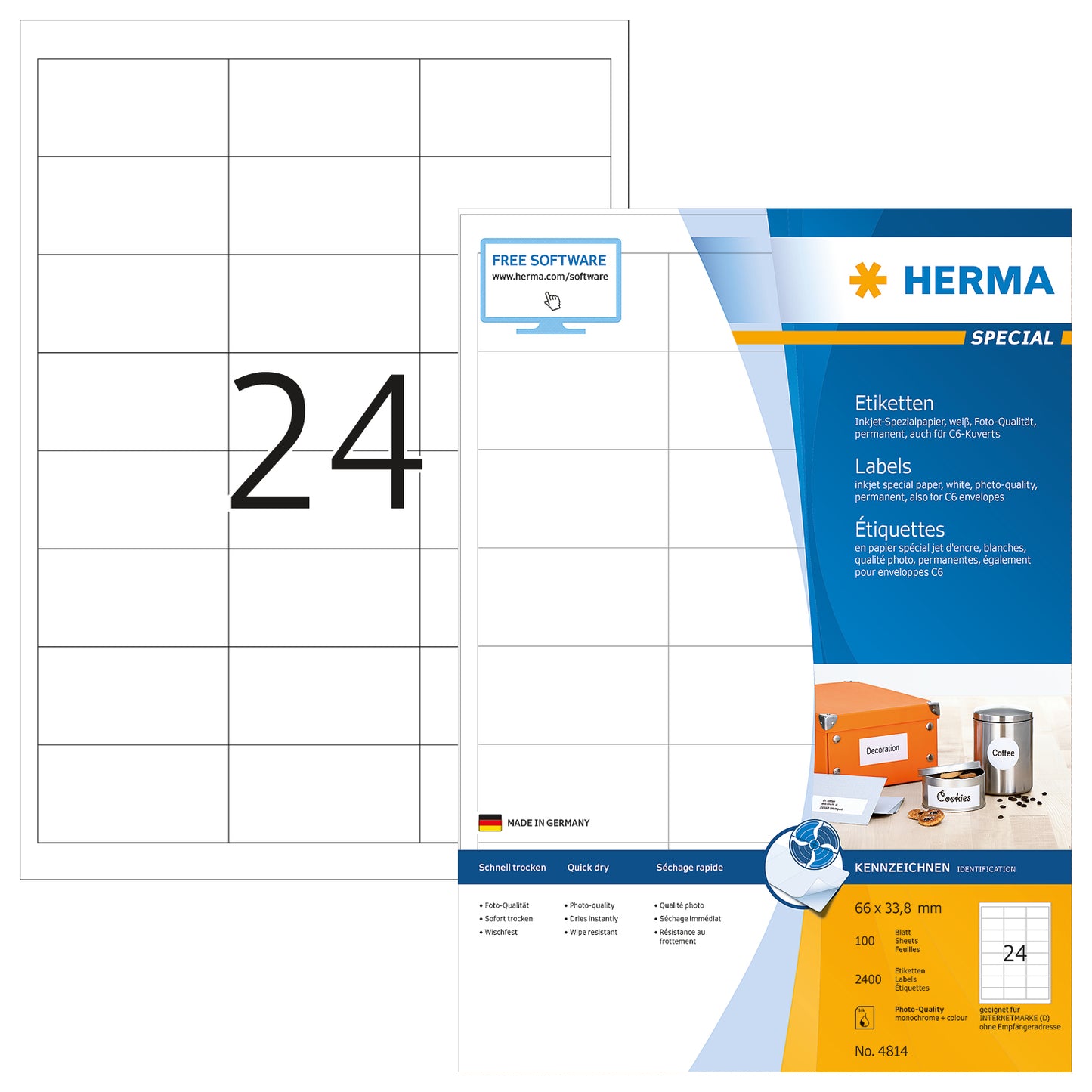 HERMA     Etiketten Special    66×33,8mm