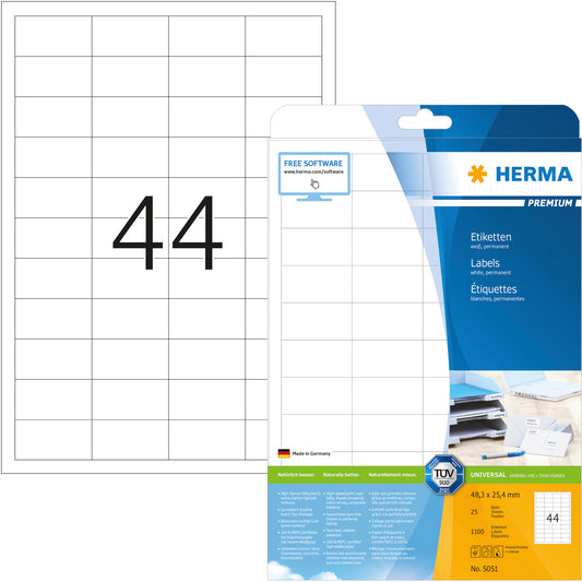 HERMA     Etiketten Premium  48,3×25,4mm