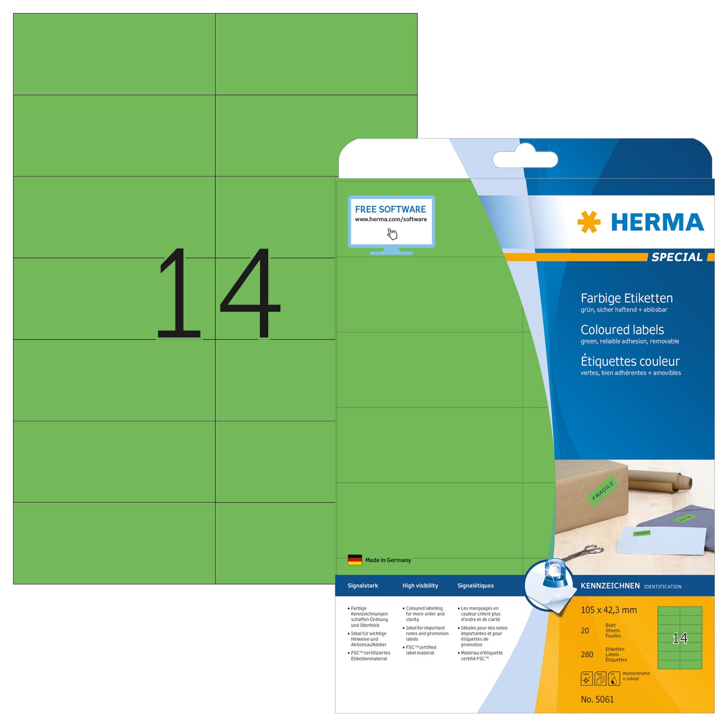 HERMA     Etiketten Special   105×42,3mm