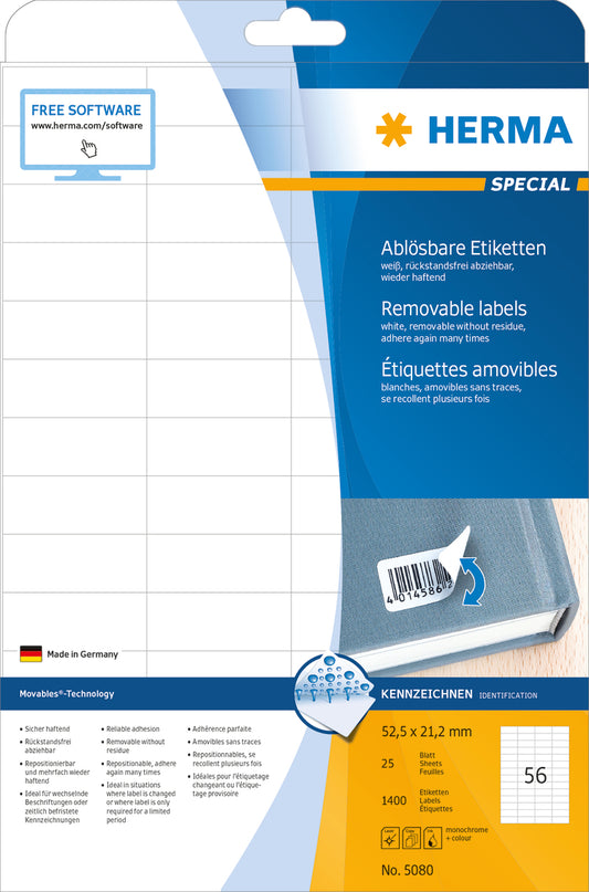 HERMA     Etiketten SPECIAL  52.5x21.2mm