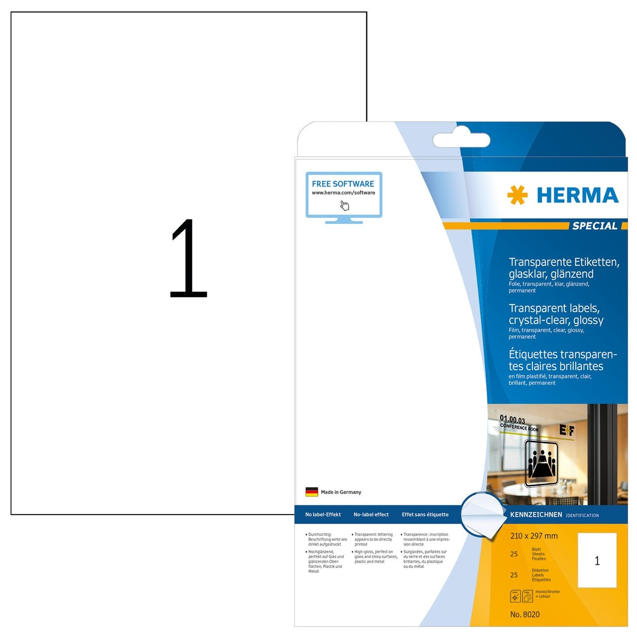 HERMA     Etiketten 210x297mm