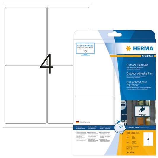 HERMA     Outdoor Etiketten   99,1×139mm