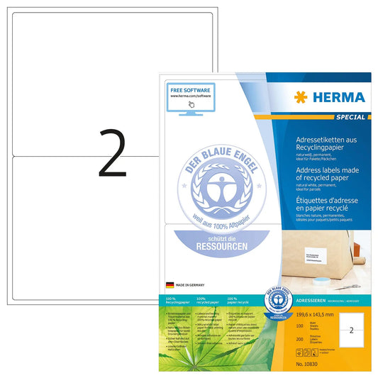 HERMA     Adressetiketten  199,6×143,5mm Idealshop