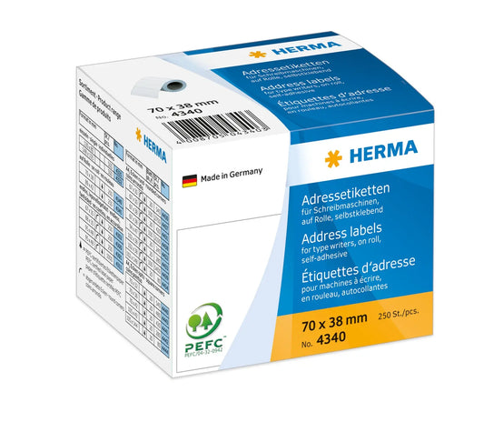 HERMA Adressetiketten 70×38mm 4340 weiss, Rolle Idealshop