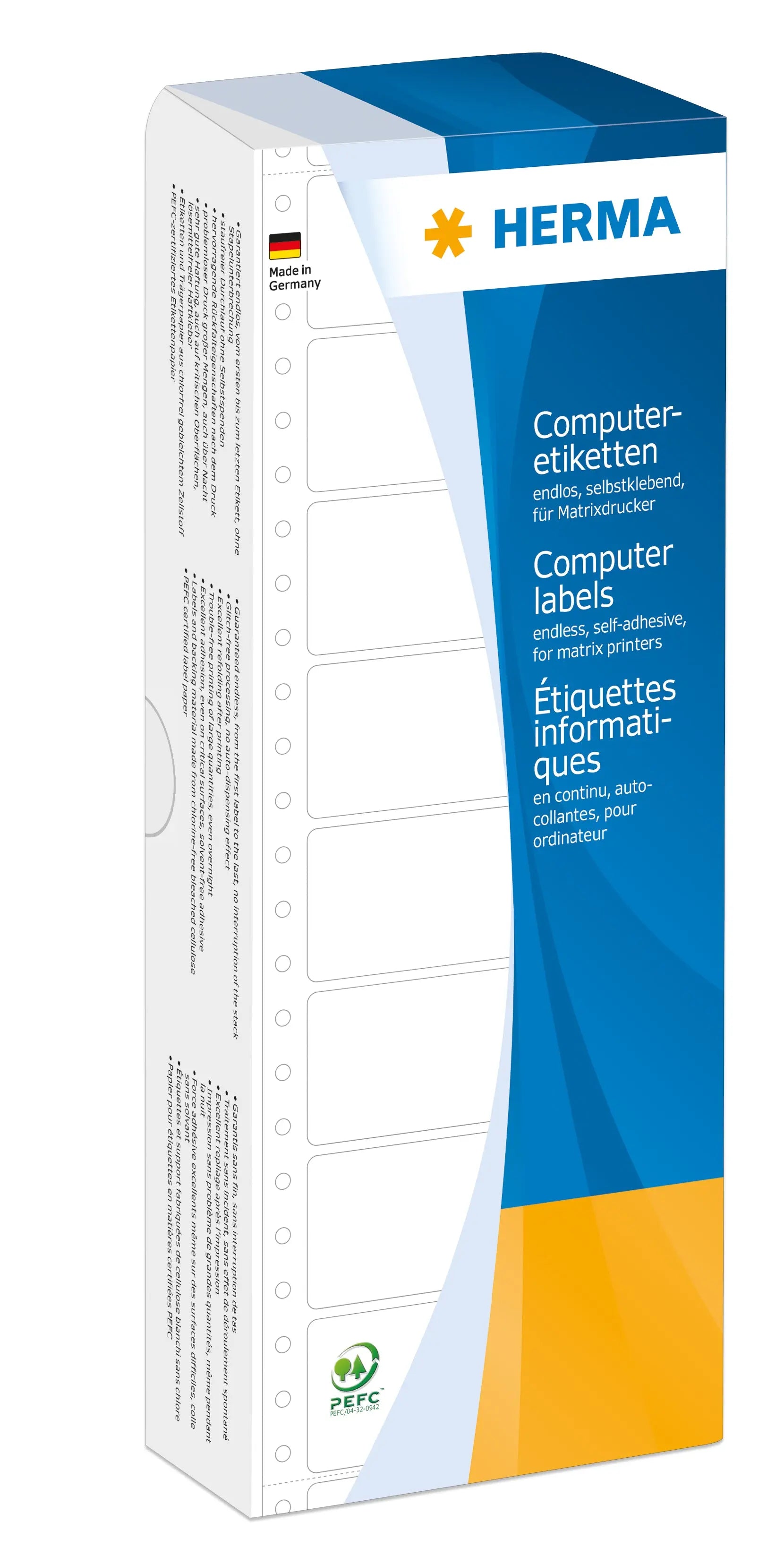 HERMA Comp.-Etiketten 111,76x48,4mm 8166 weiss, endlos 2000 Stück Idealshop