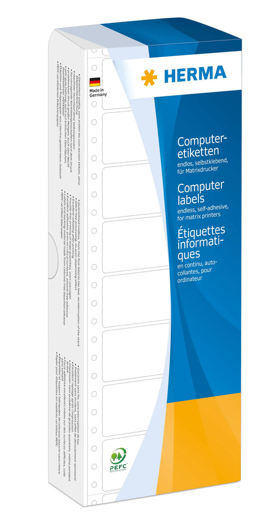 HERMA Comp.-Etiketten 111,76x48,4mm 8166 weiss, endlos 2000 Stück Idealshop