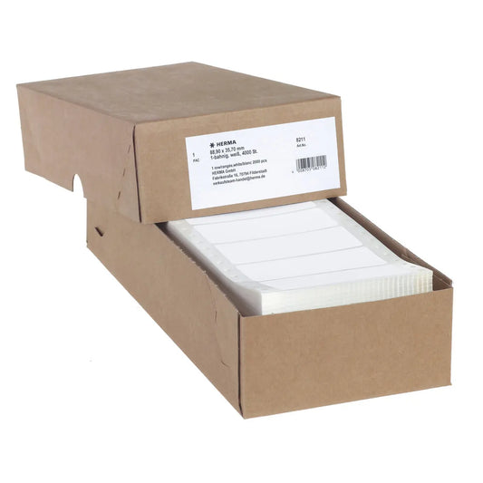 HERMA Computeretiketten 88,9x35,7mm 8211 weiss 4000 St./1 Bahn Idealshop
