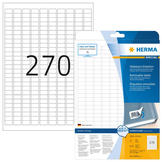 HERMA     Etikett. Movables    17,8x10mm Idealshop