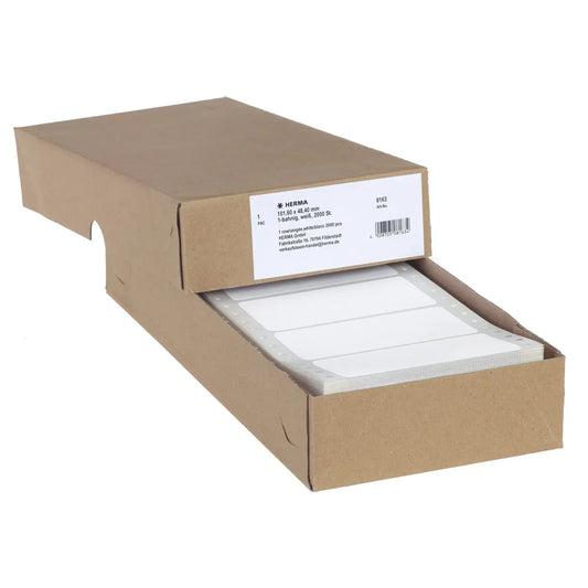 HERMA Etiketten 1-bah. 101,60×48,4mm 8163 weiss, endlos 2000 Stück Idealshop
