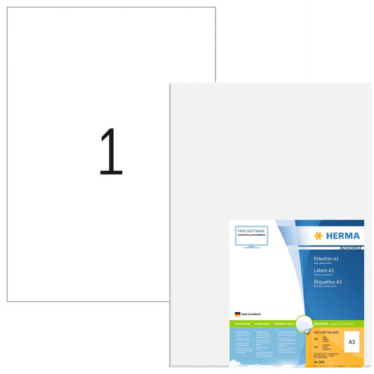 HERMA Etiketten 8692 8692 A3 297mmx420mm 100Stk. 100 B Idealshop