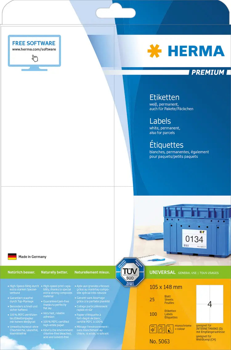 HERMA     Etiketten PREMIUM    105x148mm Idealshop