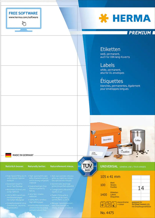 HERMA     Etiketten PREMIUM     105x41mm Idealshop