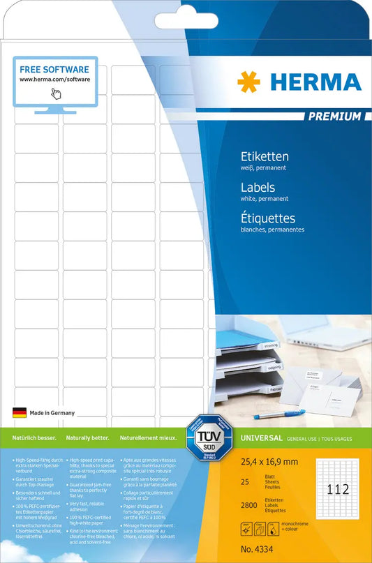 HERMA     Etiketten PREMIUM  25.4x16.9mm Idealshop
