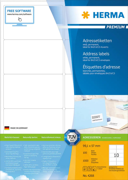 HERMA     Etiketten PREMIUM    99.1x57mm Idealshop