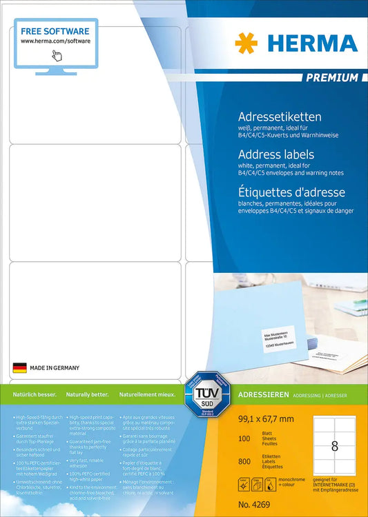 HERMA     Etiketten PREMIUM  99.1x67.7mm Idealshop