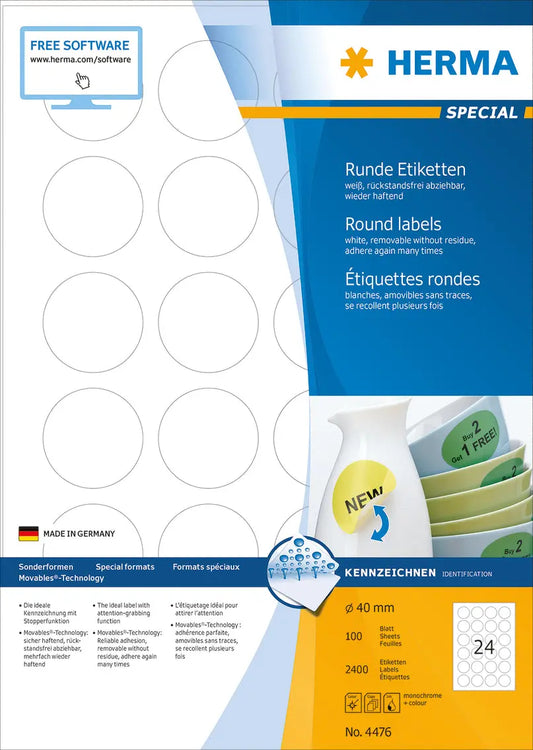 HERMA     Etiketten SPECIAL      40x40mm Idealshop