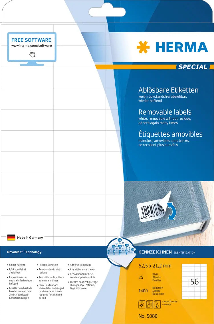 HERMA     Etiketten SPECIAL  52.5x21.2mm Idealshop