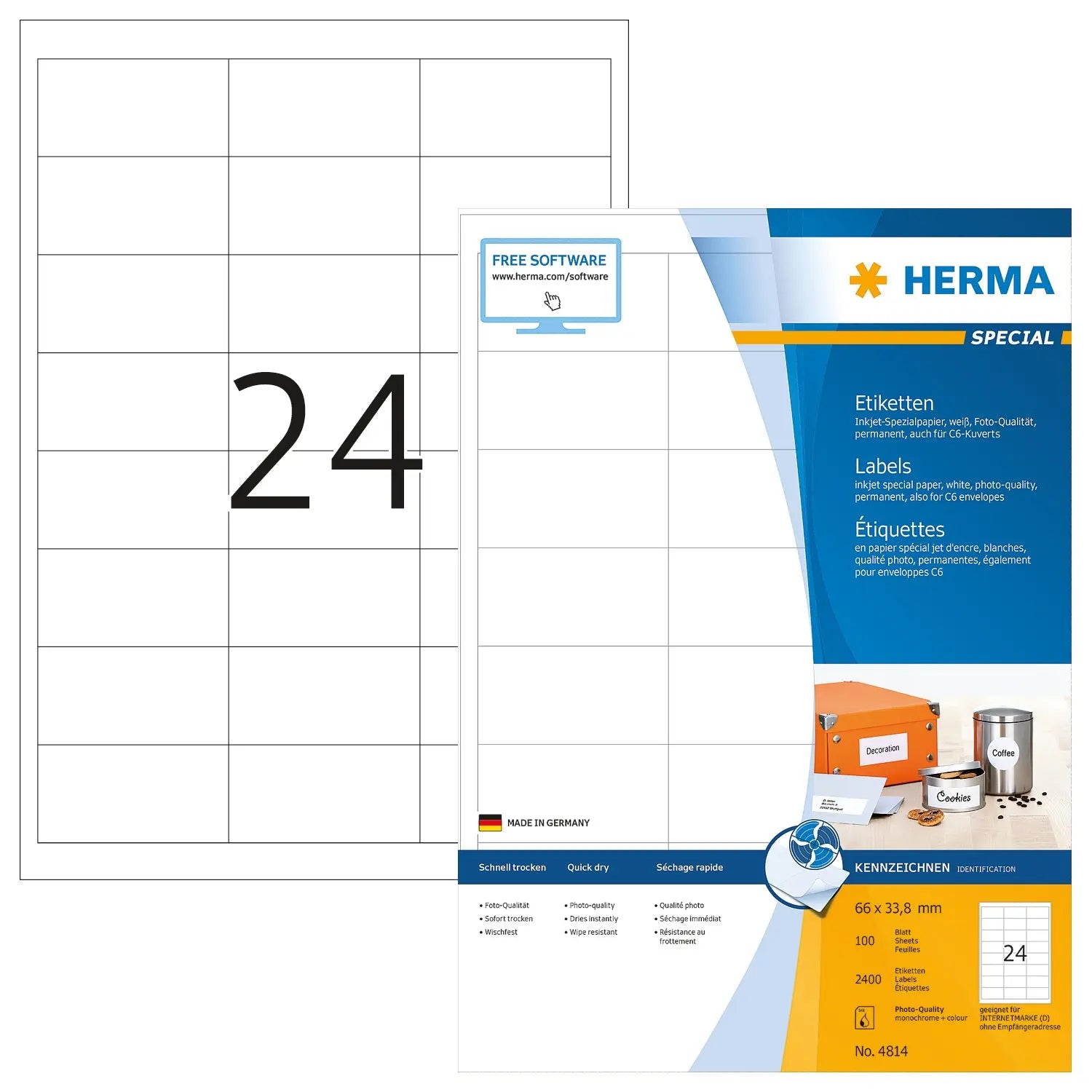 HERMA     Etiketten Special    66×33,8mm Idealshop
