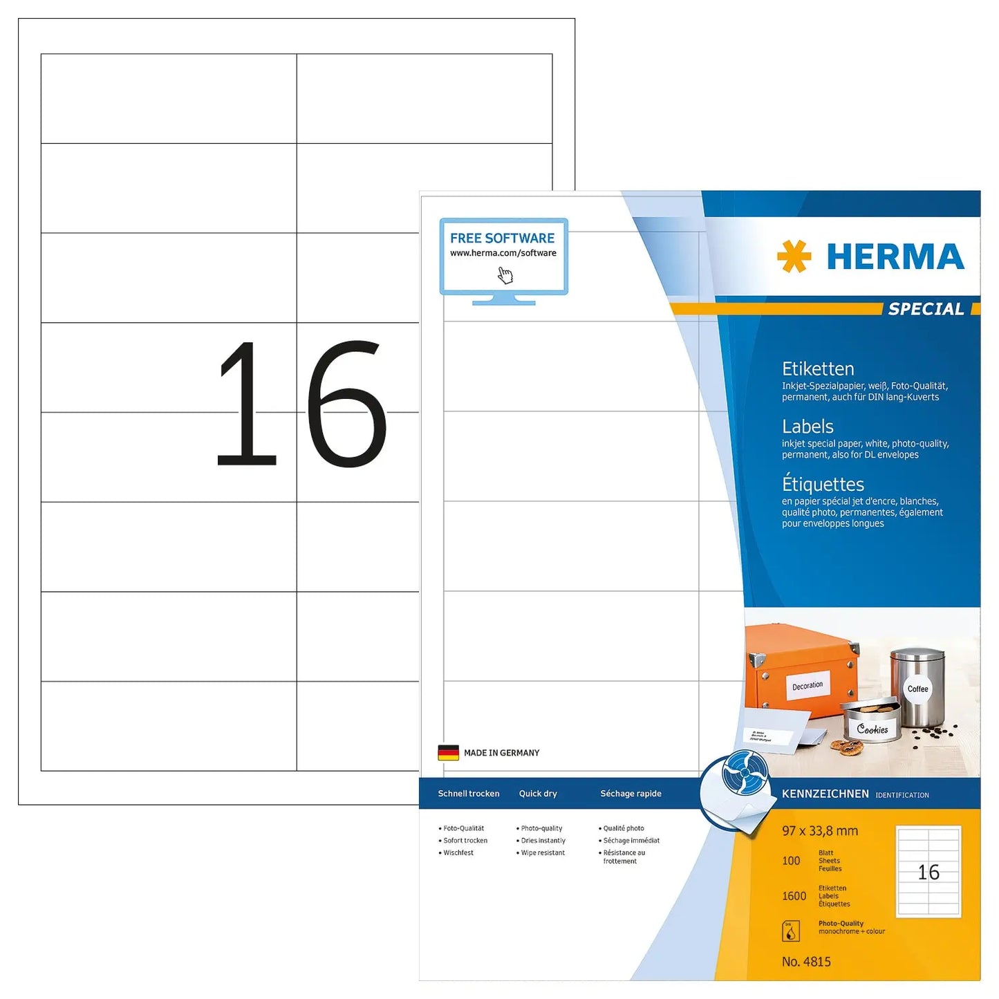 HERMA     Etiketten Special    97×33,8mm Idealshop