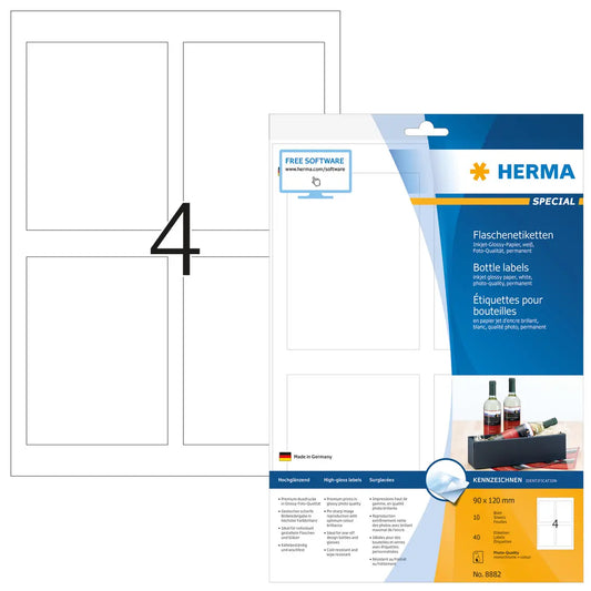 HERMA     Flaschenetik. 8882 Idealshop