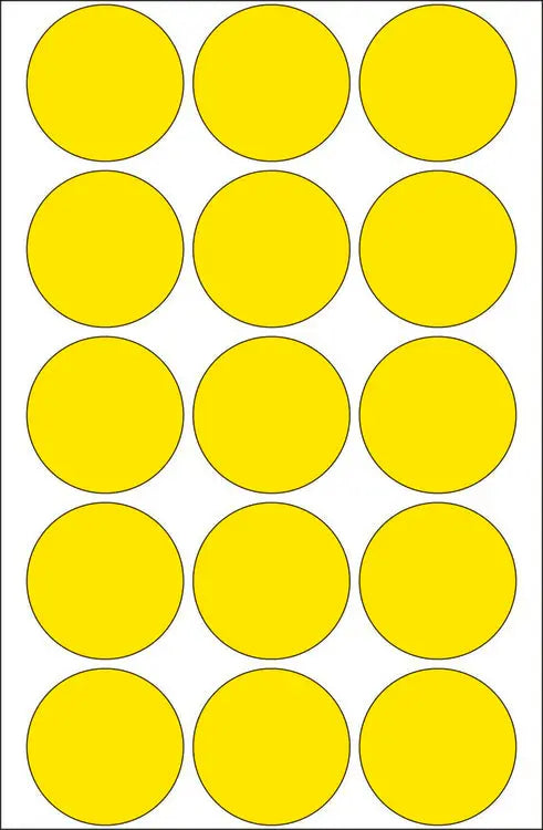 HERMA Markierungspunkte 32mm 2271 gelb 480 St./32 Blatt Idealshop