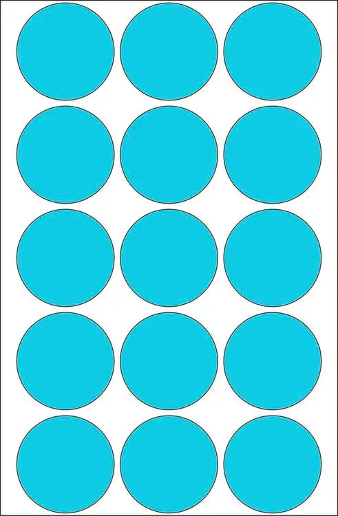 HERMA Markierungspunkte 32mm 2273 blau 480 St./32 Blatt Idealshop