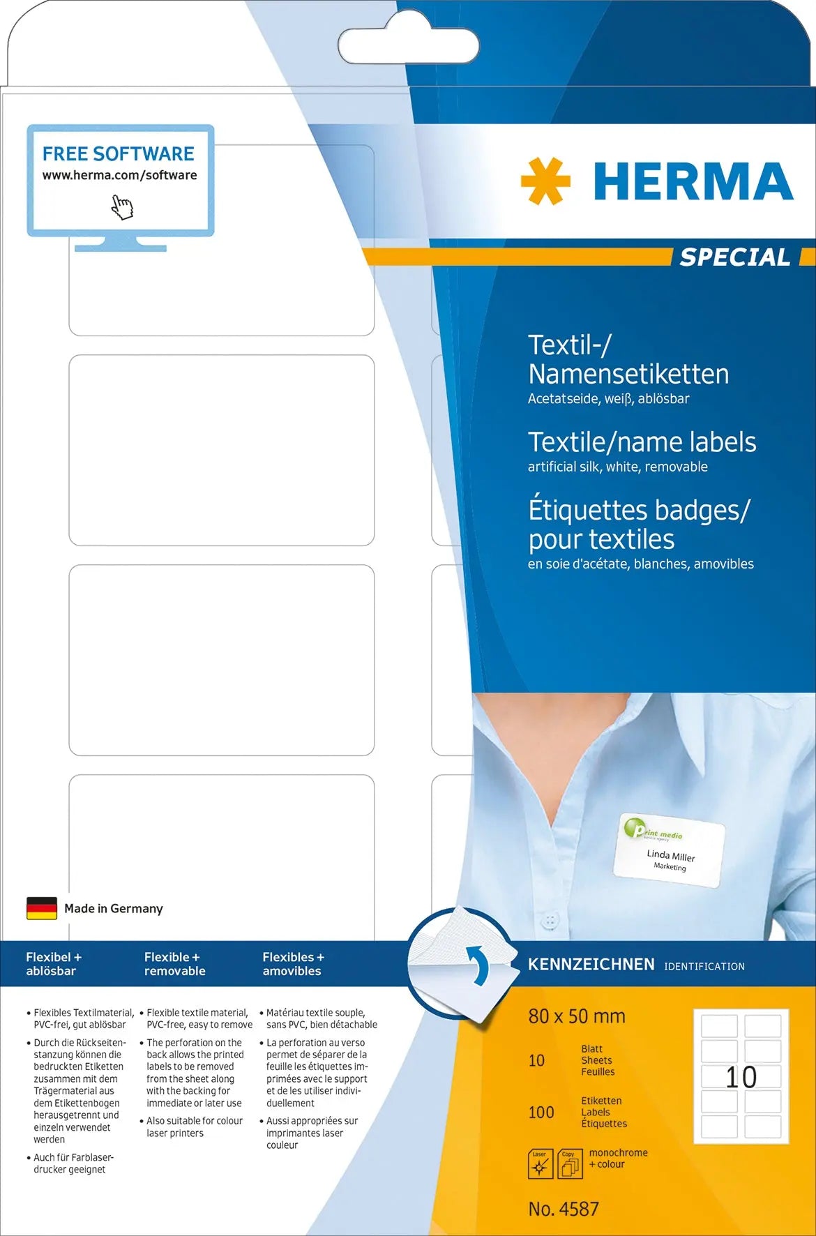 HERMA     Namensetiketten        80x50mm Idealshop