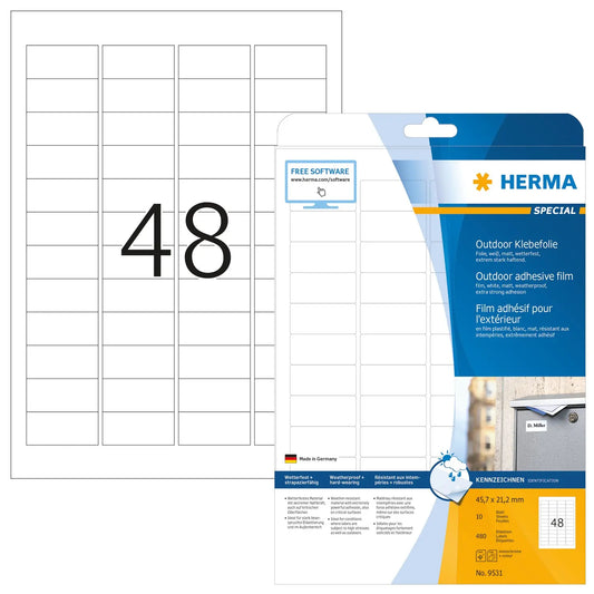 HERMA     Outdoor Etikett.PP 45,7x21,2mm Idealshop
