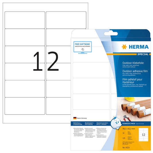 HERMA     Outdoor Etikett.PP 99,1x42,3mm Idealshop