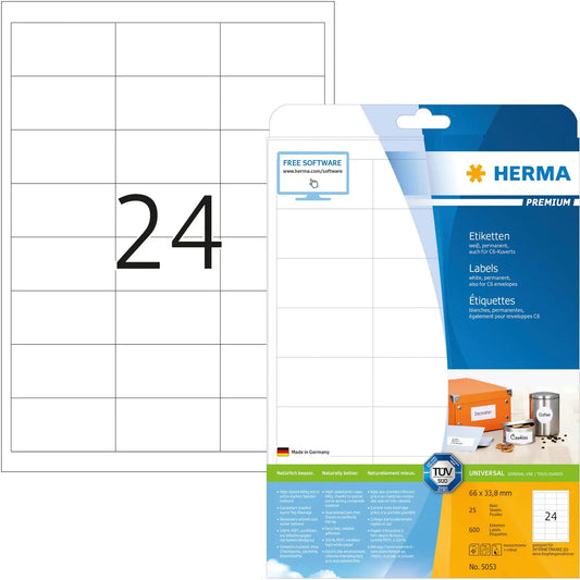 HERMA     Universal-Etikett. 66,0x33,8mm Idealshop
