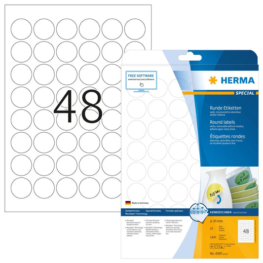 HERMA     Universal-Etiketten       30mm Idealshop