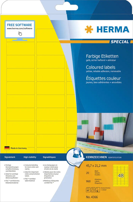 HERMA     Universal-Etiketten    45x21mm Idealshop