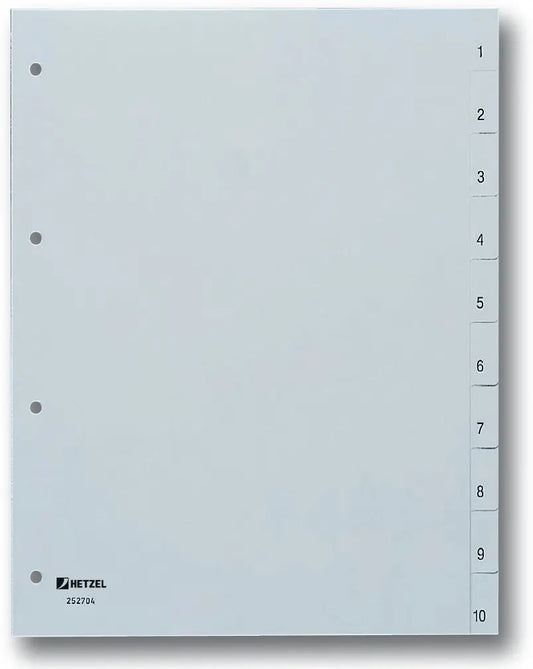 HETZEL    Register PP                 A4 Idealshop