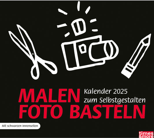 HEYE      Bastelkalender schwarz    2025