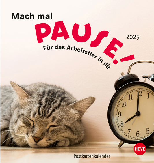 HEYE      Postkarten.Kalender Pause 2025