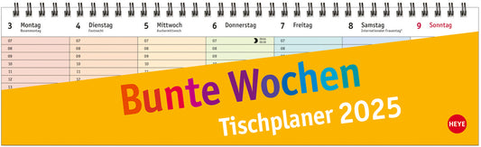 HEYE      Tischplaner Bunte Wochen  2025