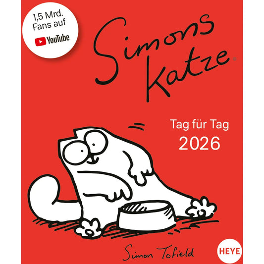 HEYE Abreisskal. Simons Katze 2026 23016+26 1T/1S DE 11x14cm Idealshop