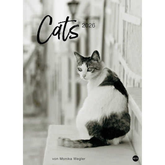 HEYE Bildkalender 2026 22848+26 Wegler Cats Edition DE 49x68cn Idealshop