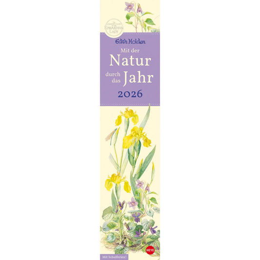 HEYE Edith Holden Natur 2026 1405+26 DE 11x49cm Idealshop