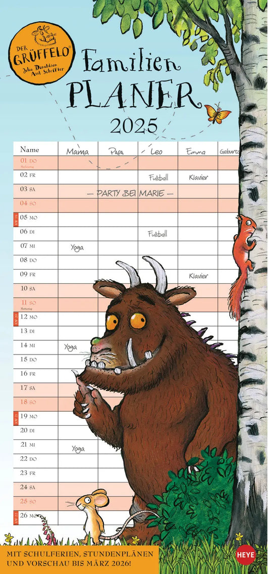 HEYE      Familienplaner Grüffelo   2025 Idealshop