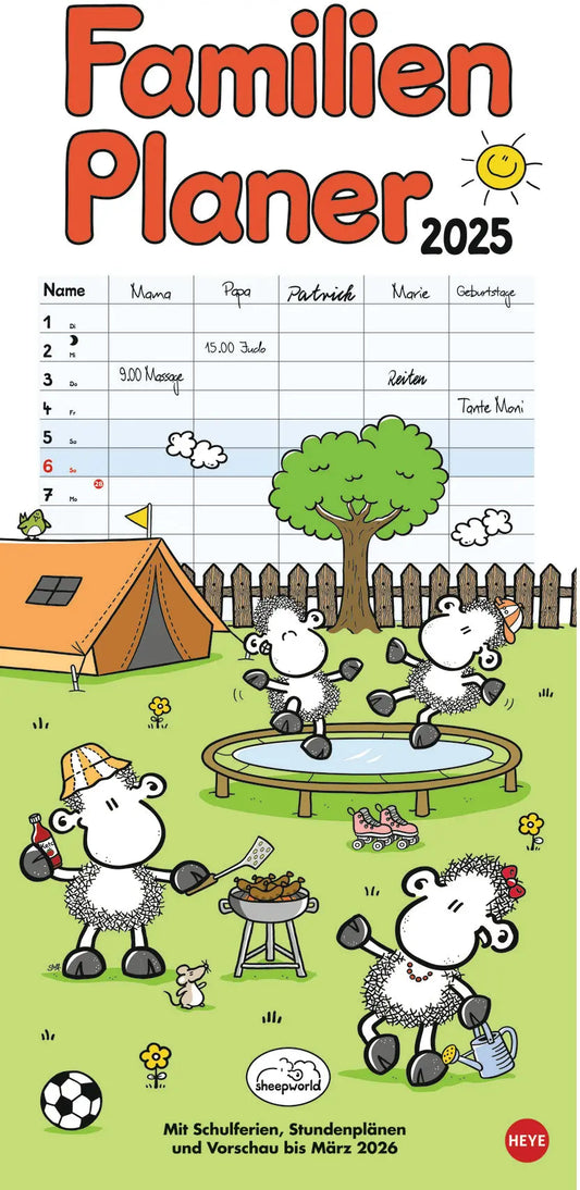 HEYE      Familienplaner Sheepworld 2025 Idealshop
