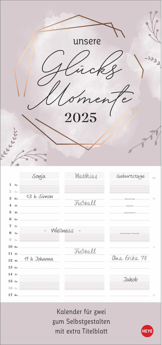 HEYE      Kreativ-Planer für zwei   2025 Idealshop