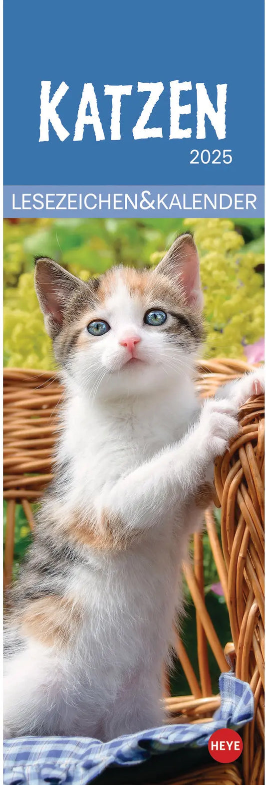 HEYE      Lesezeichen-Kal. Katzen   2025 Idealshop
