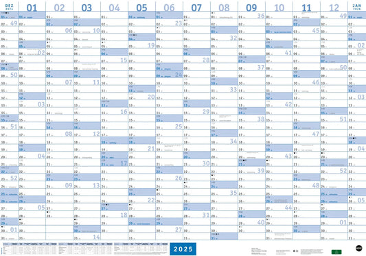 HEYE      Mega-Posterplaner blau    2025 Idealshop