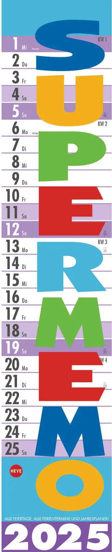 HEYE      Planer Supermemo          2025 Idealshop