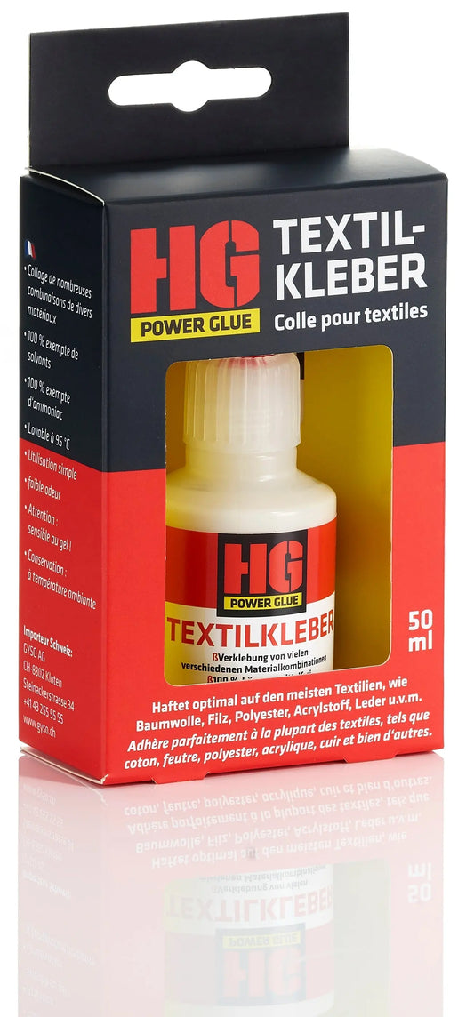 HG POWERGLUE Schweissnaht aus der Flasche T5200000 Textilkleber 50ml Idealshop