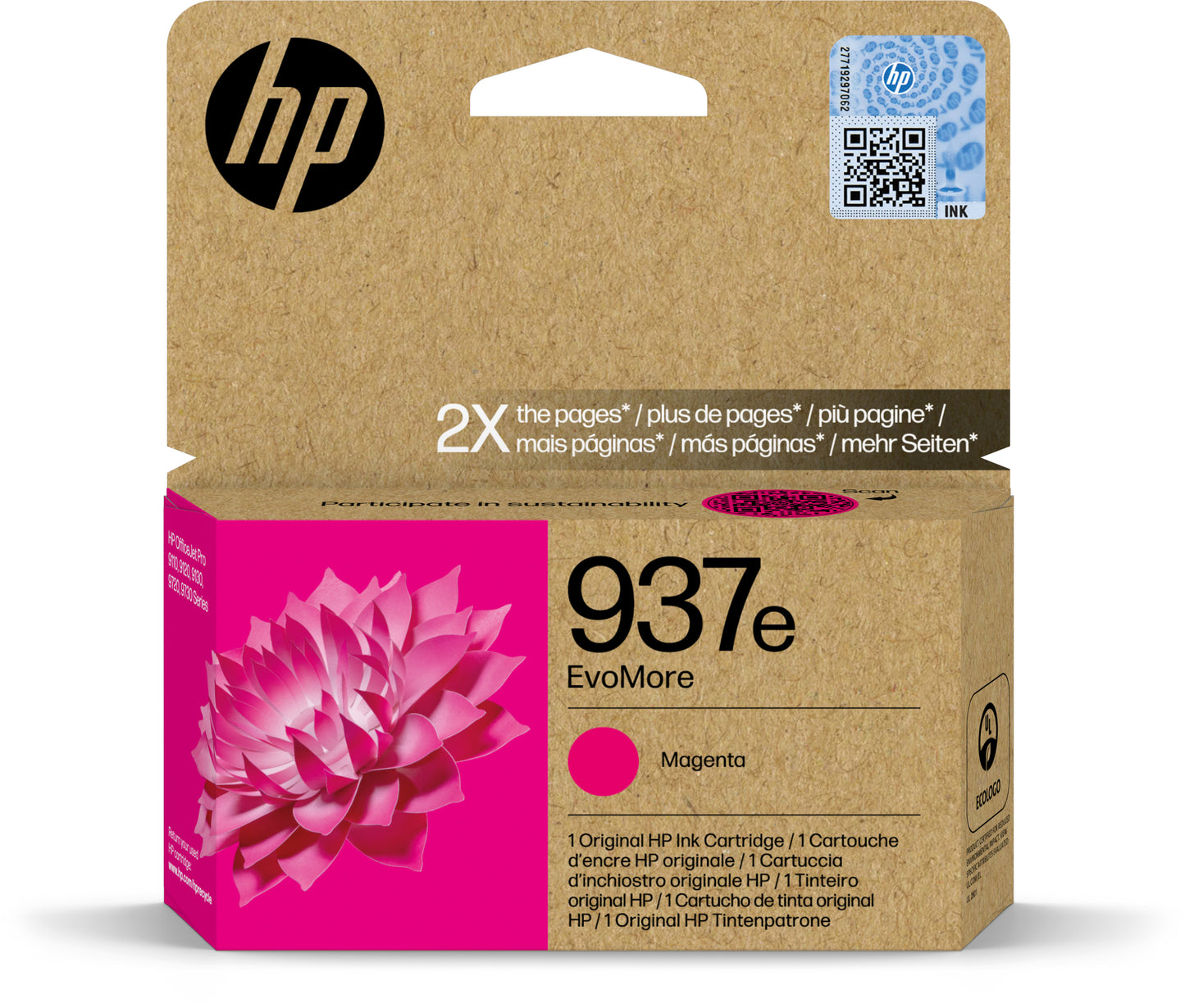 HP        Tintenpatrone 937e     magenta