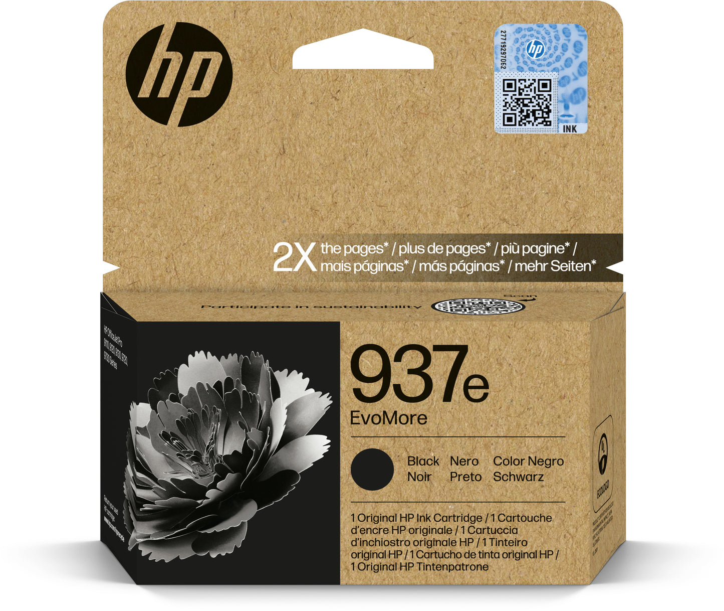 HP        Tintenpatrone 937e     schwarz