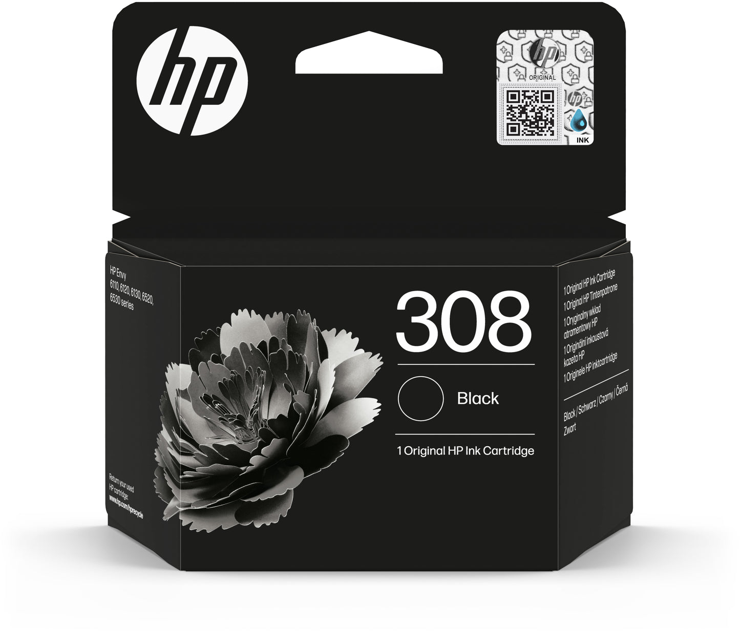 HP        Tintenpatrone 308      schwarz