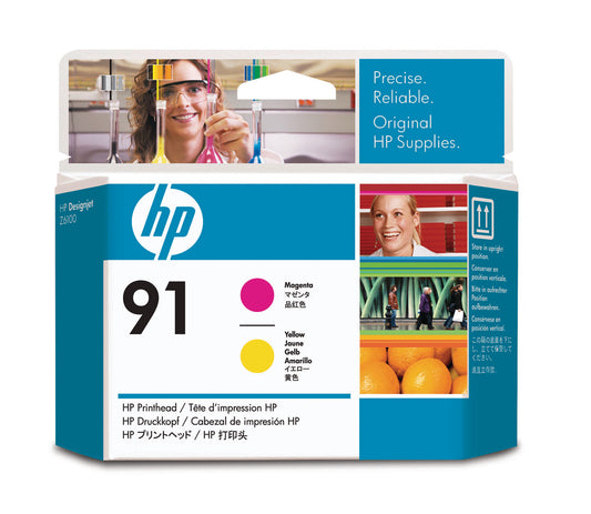 HP        Druckkopf 91      magenta/gelb